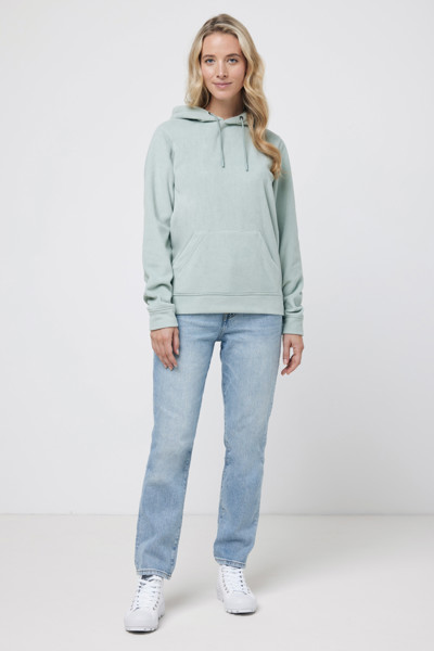Iqoniq Trivor recycled polyester microfleece hoodie - Iceberg Green / XS