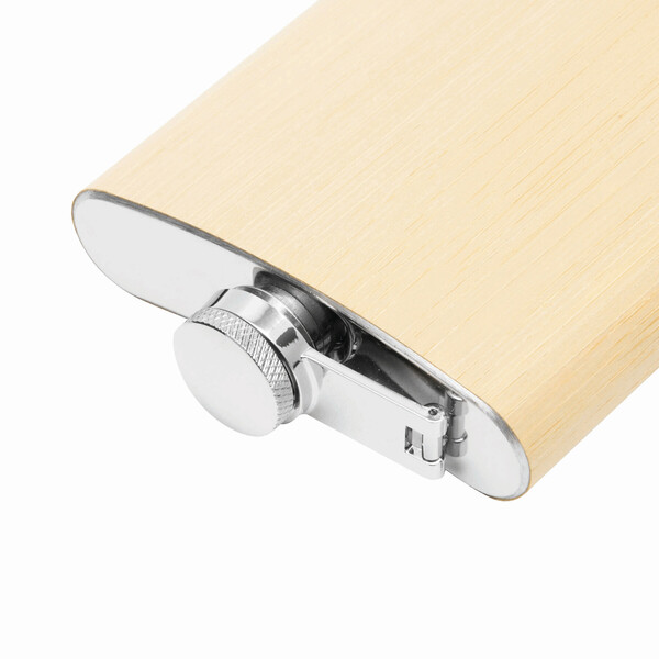 Hip Flask Bamboo Style
