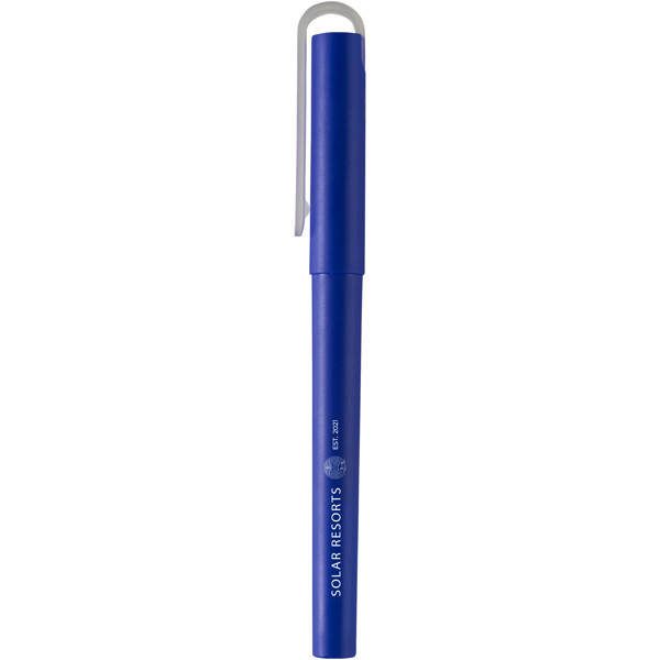 Penna roller gel in PET riciclato Mauna (inchiostro nero) - Blu royal