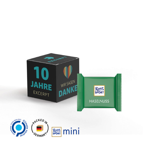 Promotional cube, Ritter SPORT mini hazelnut