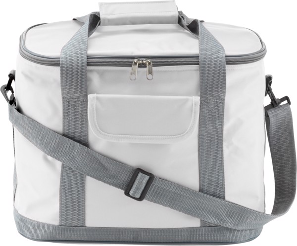 Polyester (420D) cooler bag - White
