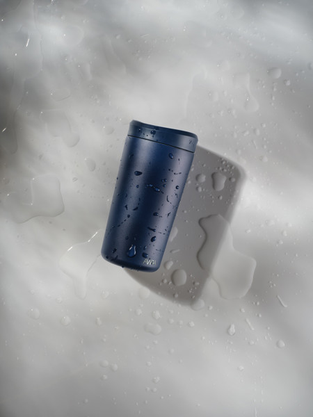 Mug 400ml en acier recyclé RCS Avira Alix - Bleu Marine