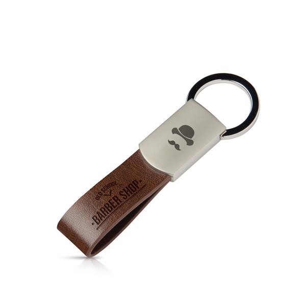 Porta-Chaves Em Metal Mate E Pu - Preto