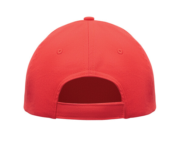 Baseball cap 5 panels 180gr Sunny - Weiß / Rot