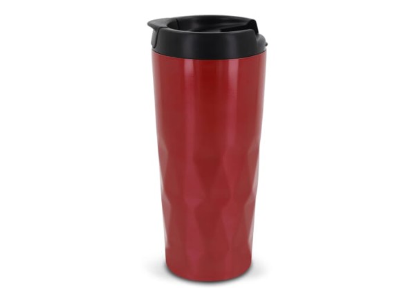 Thermo mug diamond pattern 450ml - Red