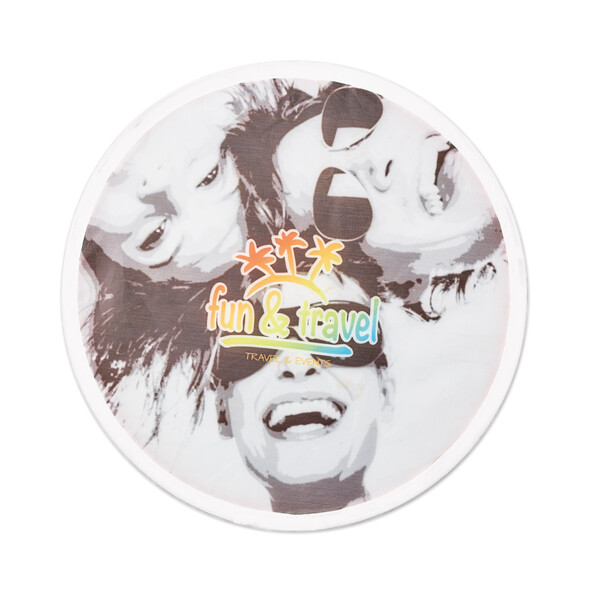 Full colour foldable frisbee - White