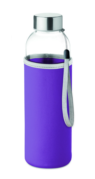 Utah Glass bottle,500ml,neoprene pouch - Violet