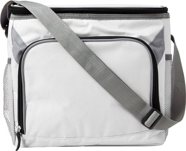 Polyester (600D) cooler bag - White