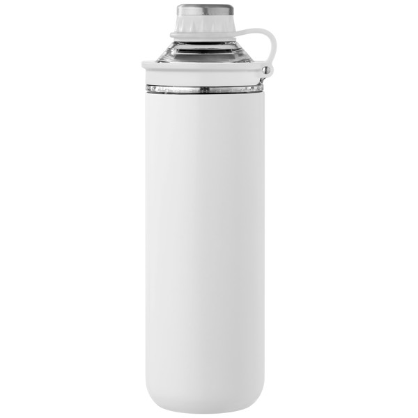 Oasis Recycled Stainless Steel Lid Handle Bottle -  680 ml - White / 4 Colour inkjet