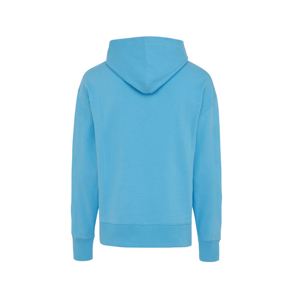 Sweat à capuche en coton recyclé Iqoniq Yoho - Tranquil Blue / M