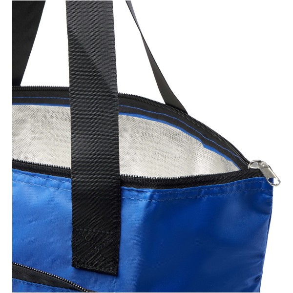 Borsa termica pieghevole da 15 litri in PET riciclato EcoFold - Blu royal