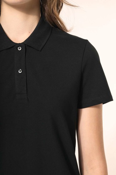 Ladies' Short-Sleeved Supima® Polo Shirt - White / S