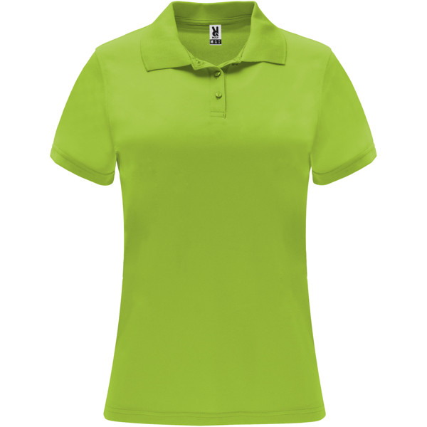 Monzha short sleeve women s sports polo Lime Green Lime L