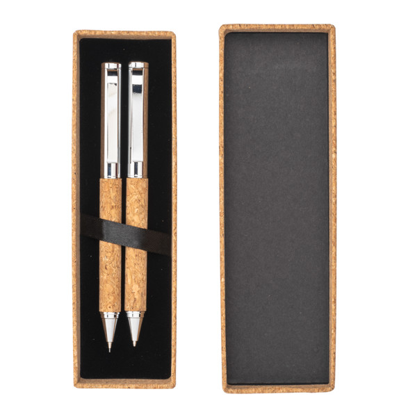 Set Consisting Of A Twist Pen And A Mechanical Pencil With 0.7 Mm Lead