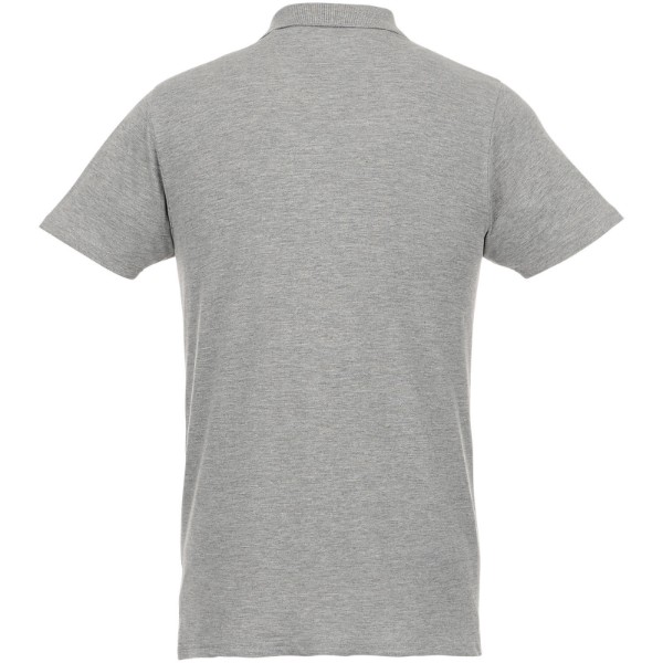 Helios - koszulka męska polo z krótkim rękawem - Szary melanż / XL