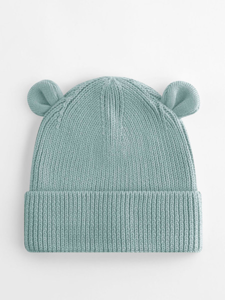Organic Baby Bear Beanie - Dusty Turquoise / 6-12