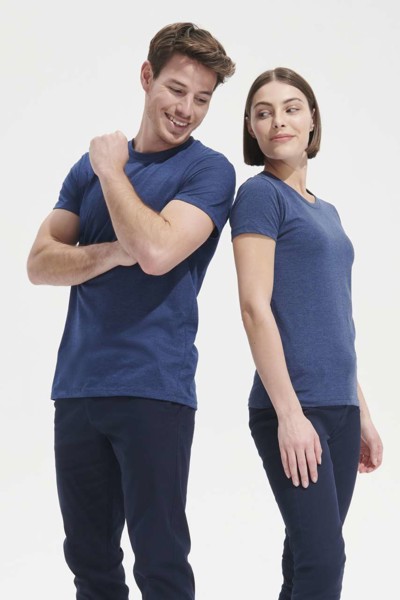 Sol's Regent Fit - Men’S Round Neck Close Fitting T-Shirt - White / L