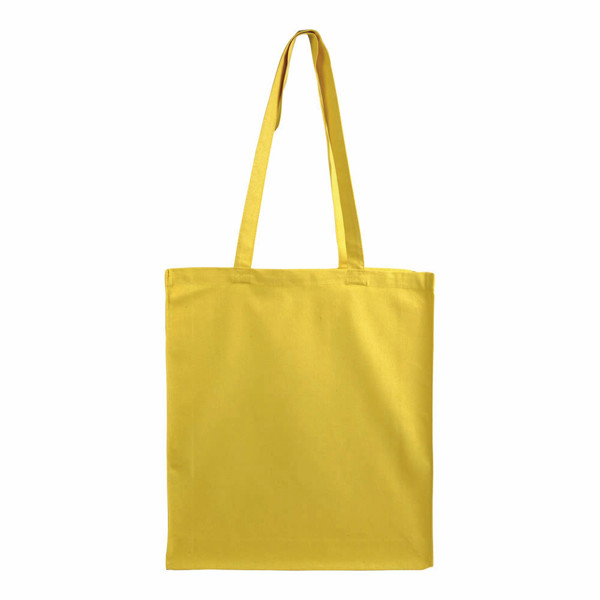 180 G/M2 Cotton Bag With Long Handles And Gusset - Yellow