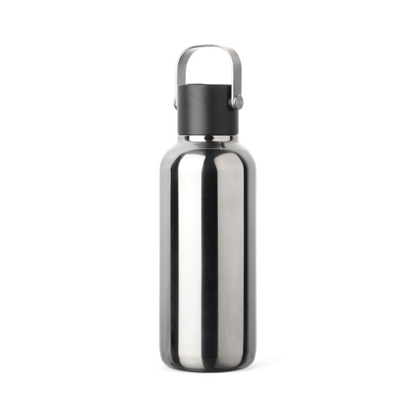 Nerezová láhev VINGA Cael 600 ml z RCS - Stříbrno-Šedá
