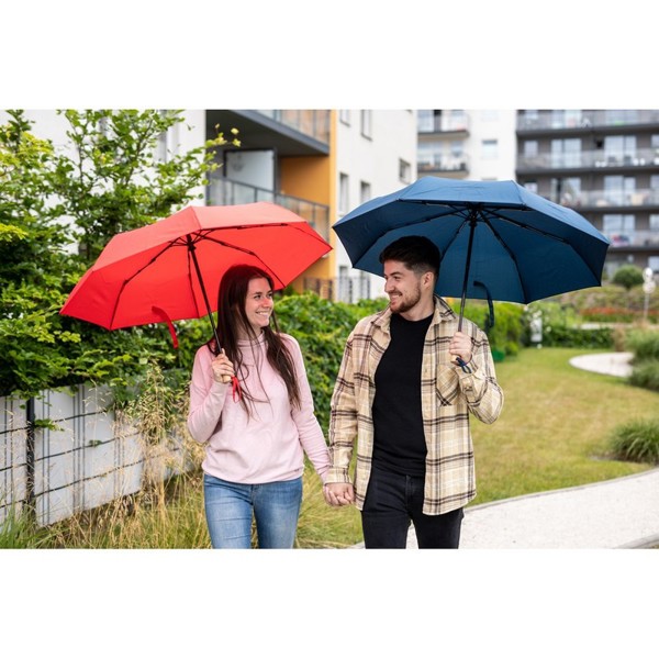RPET automatic umbrella, foldable | Nell - white
