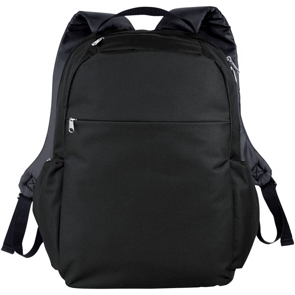 Slim 15" laptop backpack 15L - Solid Black