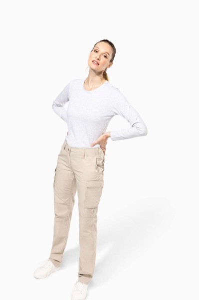 Ladies' Lightweight Multipocket Trousers - Light Charcoal / 44