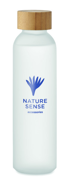 Glasflasche 500 ml Abe - Transparent Weiß