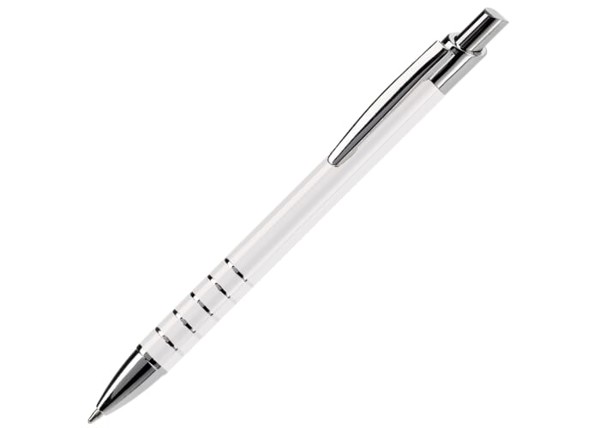 Talagante aluminum ball pen 5 rings - White
