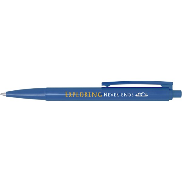 Stylo bille Elsa en plastique recyclé (encre bleue) - Bleu