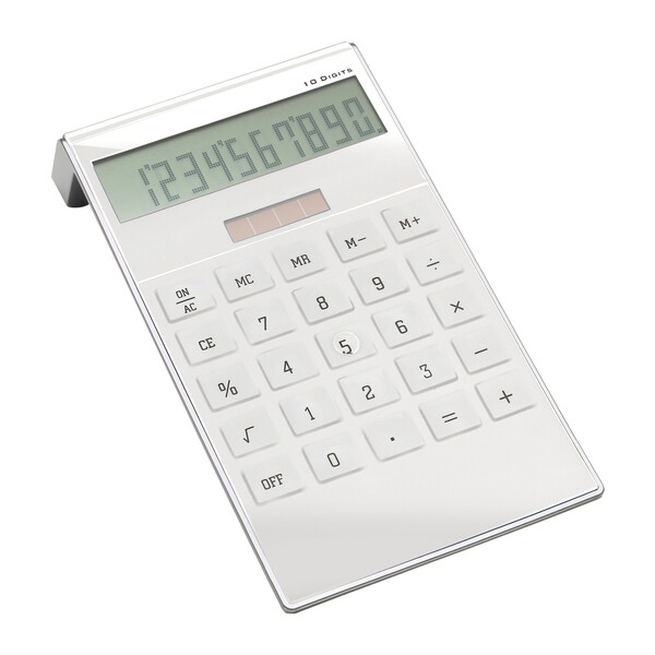 Calculatrice solaire SAN LORENZO - blanc