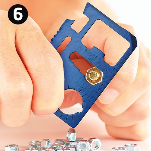 OUTIL MULTIFONCTION 11 USAGES "ALEXIA" - Argent
