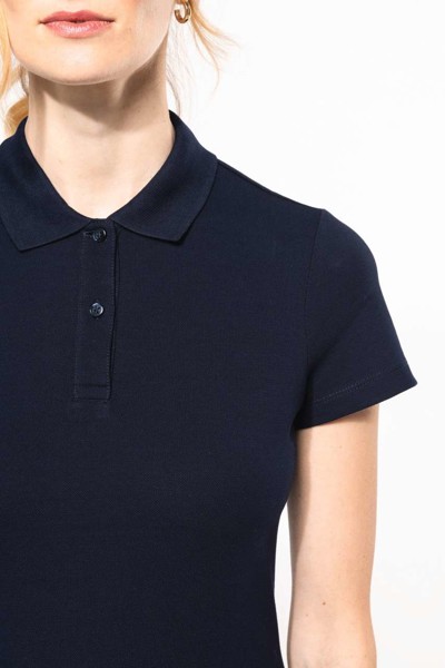 Ladies' Short-Sleeved Supima® Polo Shirt - White / XL