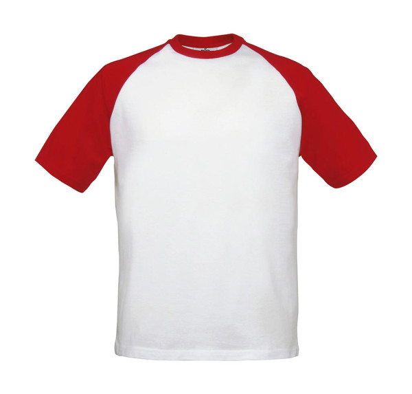 T-Shirt Base-Ball - White / Red / L