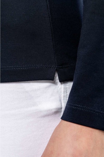 Ladies' Long-Sleeved Supima® Polo Shirt - White / L