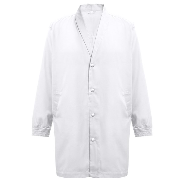 THC MINSK WH. Blouse de travail en coton et polyester. Couleur blanche - Blanc / 3XL