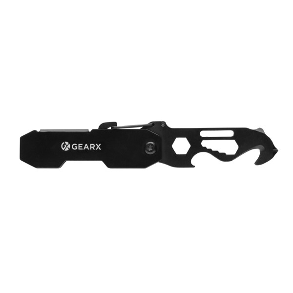 Outil multifonction pliable avec mousqueton Gear X