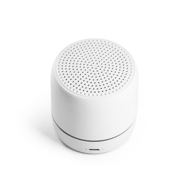 TURING. Enceinte portable en 26% rABS bande LED extérieure - Blanc