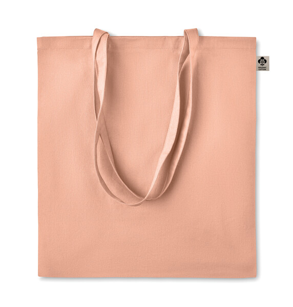 Sac shopping en coton organique Zimde Colour - Orange
