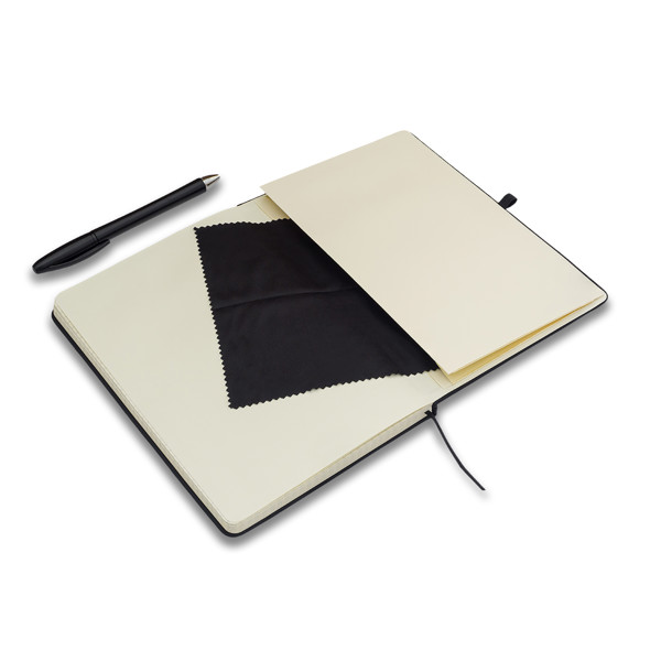 Blanko notebook with a white erasable board