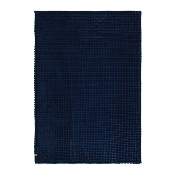 VINGA Couverture / plaid en rPET GRS Branson - Bleu Marine