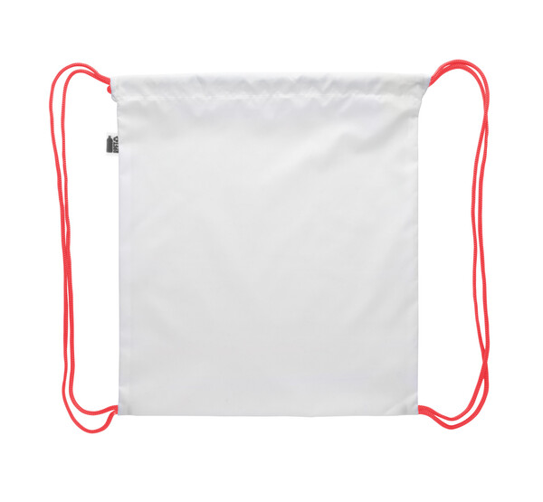 Sac piscine personnalisé pour enfants CreaDraw Kids RPET - Rouge / Blanc