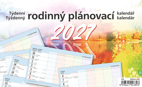 Plánovací stolní kalendář Týdenní rodinný plánovací 2027