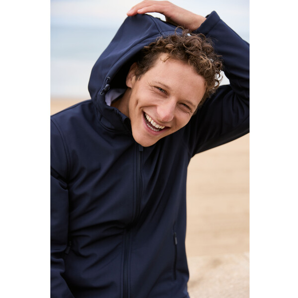 Veste softshell homme à capuche - DEEP NAVY / 3XL