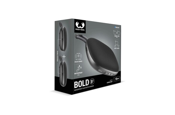 Enceinte Bluetooth étanche Fresh n Rebel Bold S3 - Gris foncé