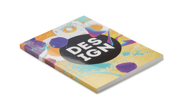 A5 paper soft cover notebook with your design printed sheets - Full colour