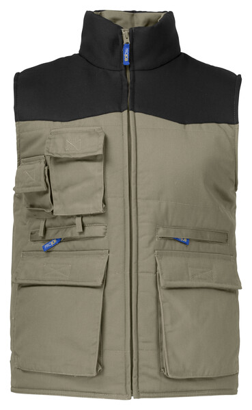 2806 PADDED VEST CONTRAST 0410999 KHAKI S