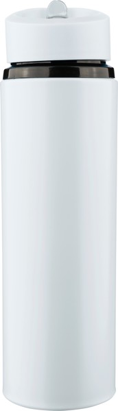 Gerecyclede roestvrijstalen drinkfles (500 ml) Zeno - wit