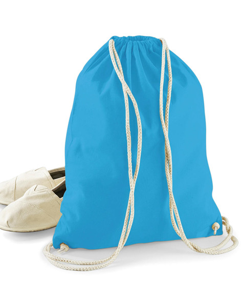 Cotton Gymsac - Pastel Mint / White / ONE SIZE