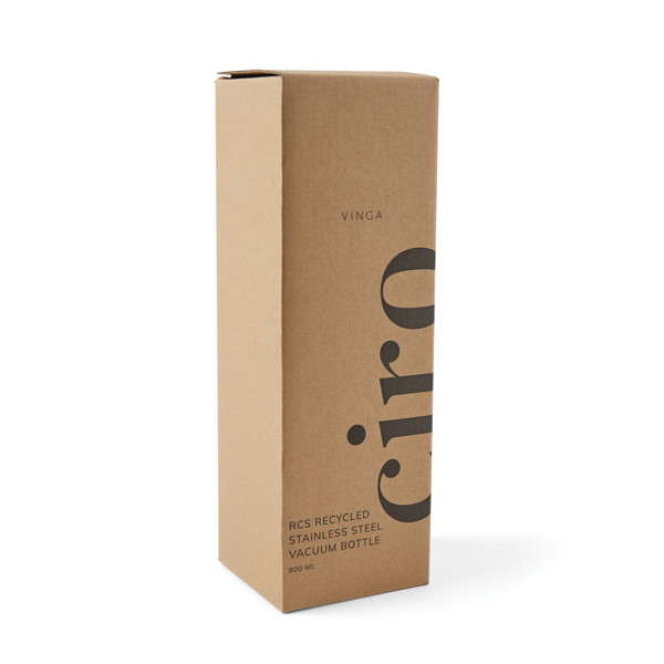 Vinga Ciro vakuumska steklenica, 800 ml, reciklirano jeklo - Bela