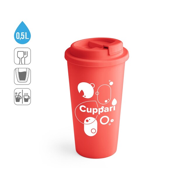CUPPARI. Putna šalica - Bijela